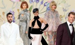 (L-R) Bad Bunny, Zendaya, Jennifer Lopez, Anna Wintour, Chris Hemsworth